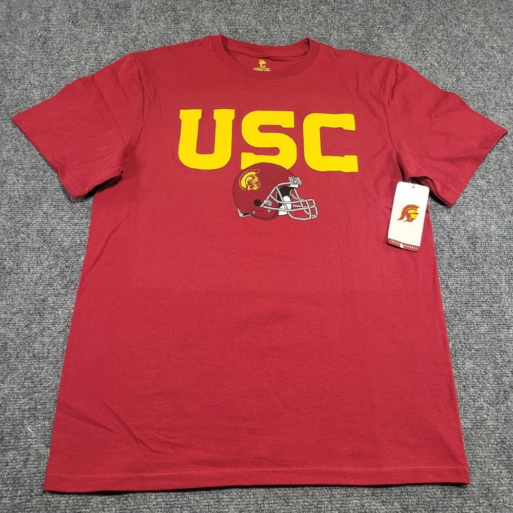USC T-Shirt Mens University College Football League Graphic Team Size Medium Red